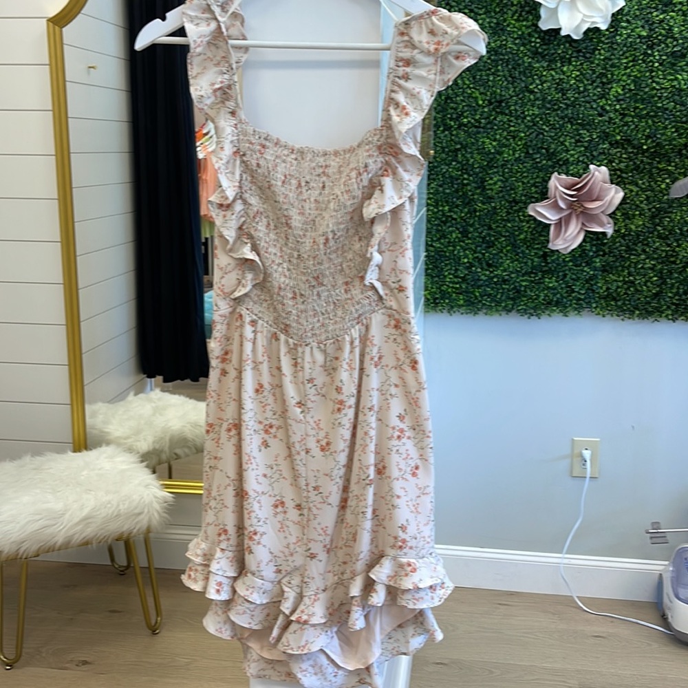 Floral Smocked Romper! - Picture 1 of 6